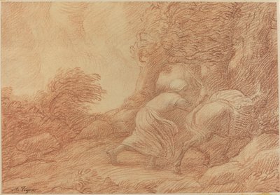 Peasant and Ass by Alphonse Legros