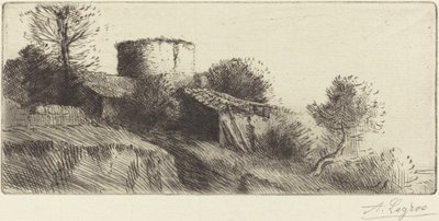 Pigeon Tower by Alphonse Legros