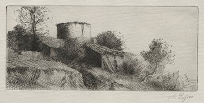 Pigeon Tower by Alphonse Legros