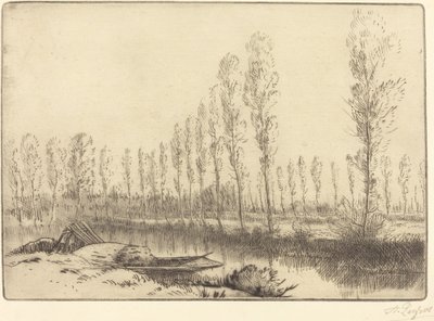 Poplars near Amiens by Alphonse Legros