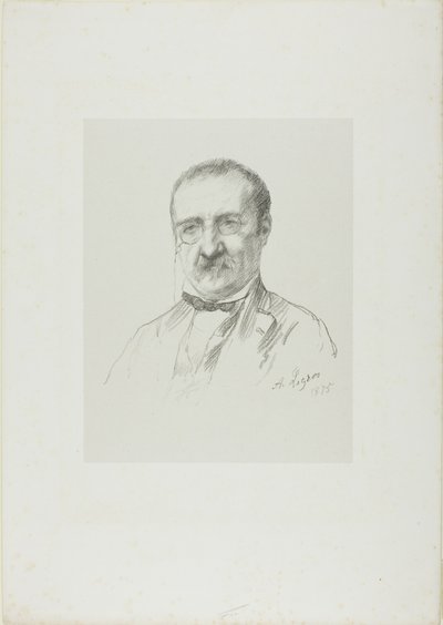 Portrait of Champfleury by Alphonse Legros