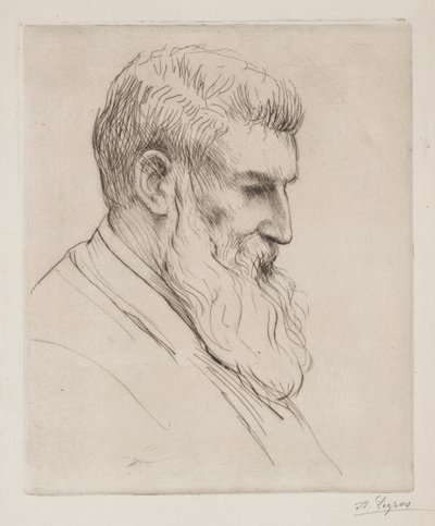Portrait of Craibe Angus by Alphonse Legros
