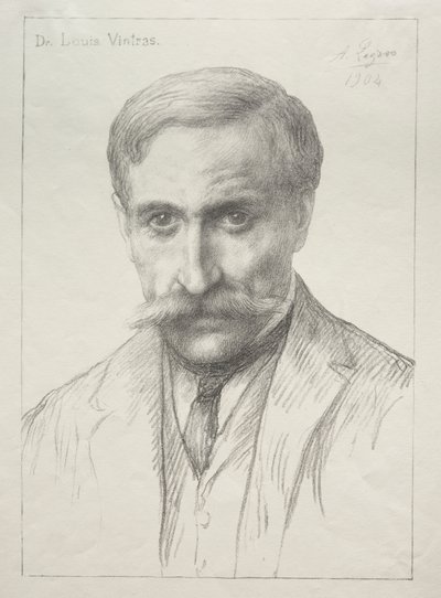 Portrait of Dr. Louis Vintras by Alphonse Legros