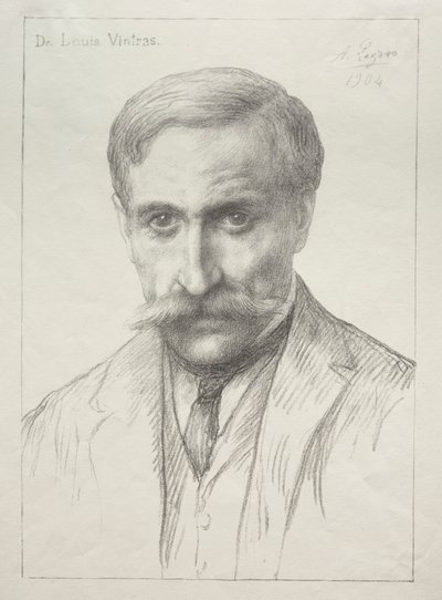 Portrait of Dr. Louis Vintras by Alphonse Legros