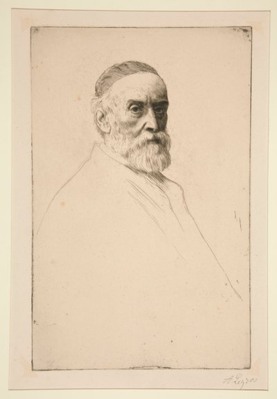 Portrait of G.F. Watts by Alphonse Legros