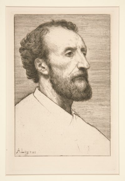 Portrait of Jules Dalou by Alphonse Legros