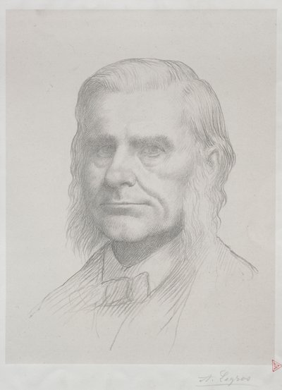 Portrait of Thomas Huxley (2nd Plate) by Alphonse Legros