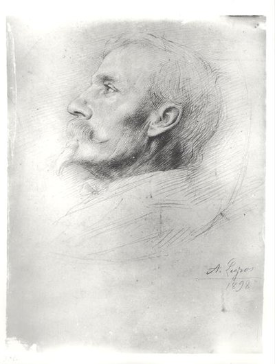 Portrait of Walter Crane by Alphonse Legros