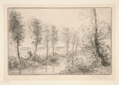 Near the Mill by Alphonse Legros