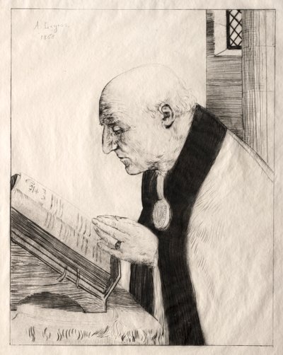 Reading the Office by Alphonse Legros