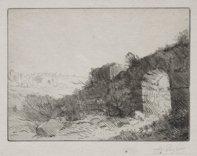 Roman Ruins by Alphonse Legros