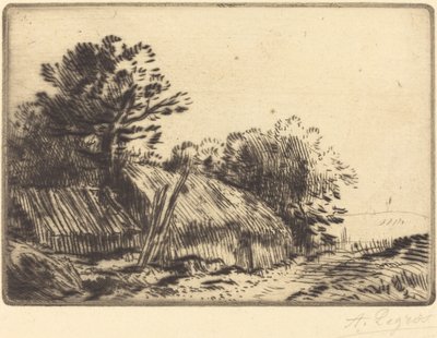 Rustic Scene by Alphonse Legros