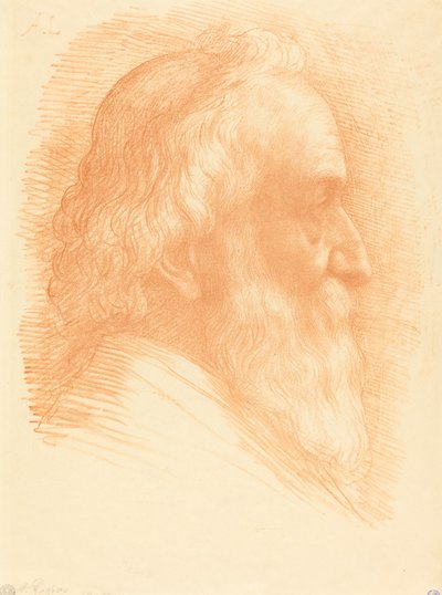 Self-Portrait, 10th plate by Alphonse Legros