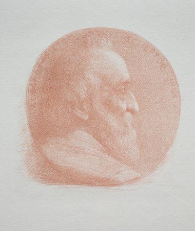 Self-Portrait, Medallion No. 2, 11th Plate by Alphonse Legros