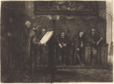 Spanish Singers, 1865 by Alphonse Legros