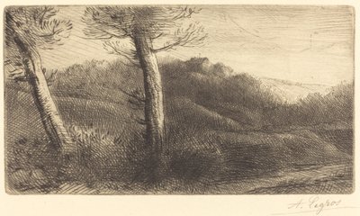 Sunset by Alphonse Legros
