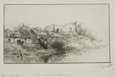 The Abandoned Village by Alphonse Legros