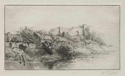 The Abandoned Village by Alphonse Legros