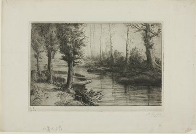 The Canal: Morning by Alphonse Legros