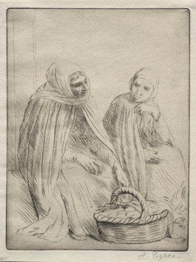 The Egg Merchants (1st Plate) by Alphonse Legros