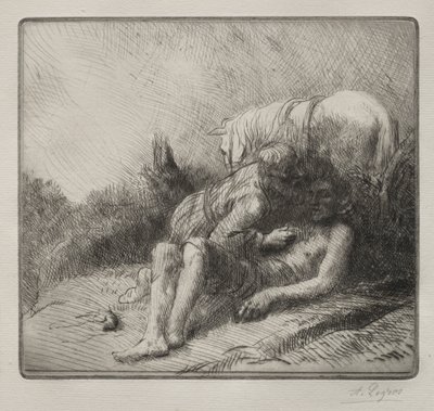 The Good Samaritan by Alphonse Legros
