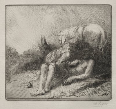 The Good Samaritan by Alphonse Legros