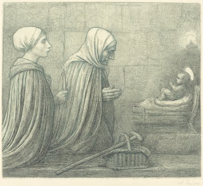The Manger by Alphonse Legros
