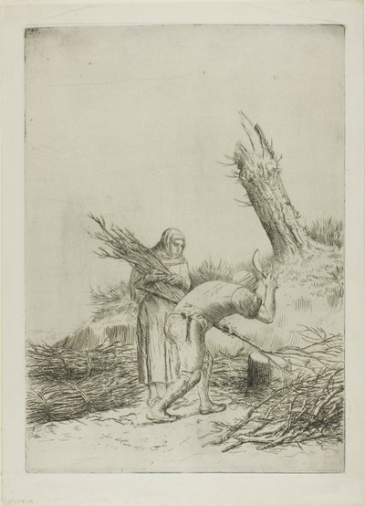 The Twig-Makers by Alphonse Legros