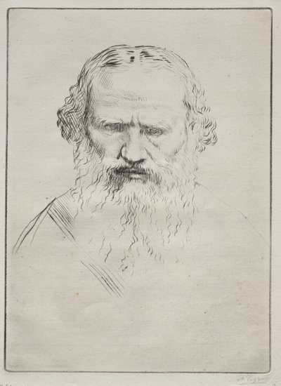 Tolstoy by Alphonse Legros