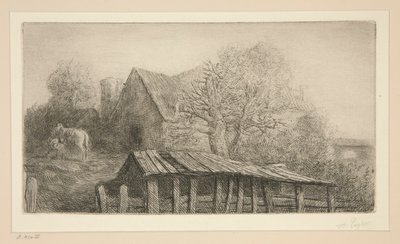 An Old Inn by Alphonse Legros