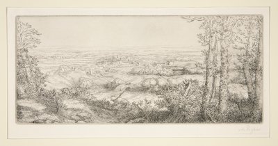 Valley in Bourgogne by Alphonse Legros