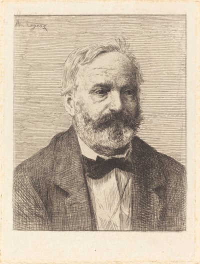 Victor Hugo, 1st Plate by Alphonse Legros