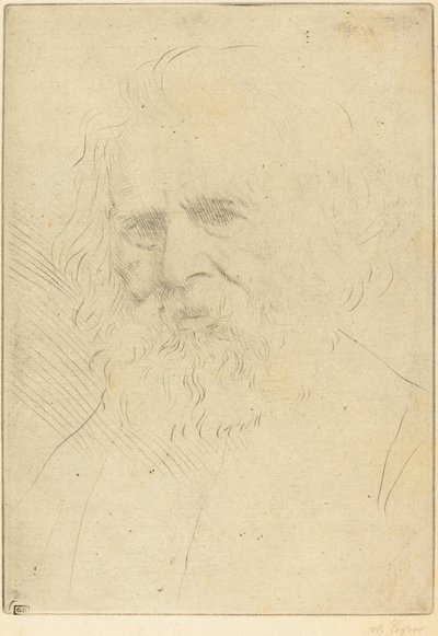 W.H. Longfellow, 1st Plate by Alphonse Legros