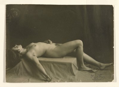Reclining Nude by Alphonse Maria Mucha