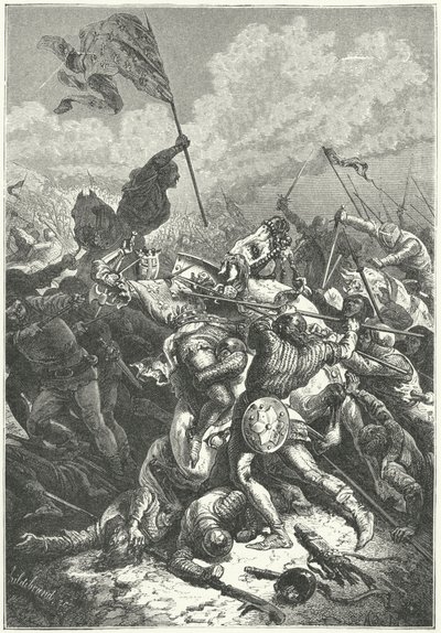 Battle of Bouvines by Alphonse Marie de (after) Neuville