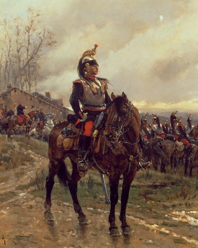 The Hussars by Alphonse Marie de Neuville