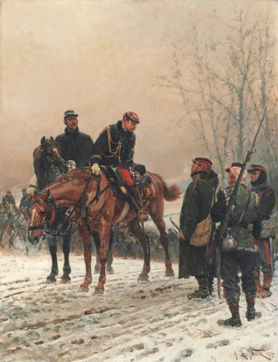 The Salute by Alphonse Marie de Neuville