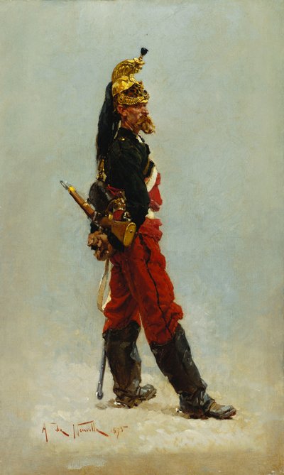 A Dragon by Alphonse Marie de Neuville