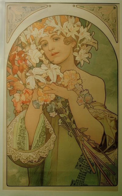 Flowers by Alphonse Mucha