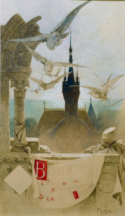 Bénédictine by Alphonse Mucha