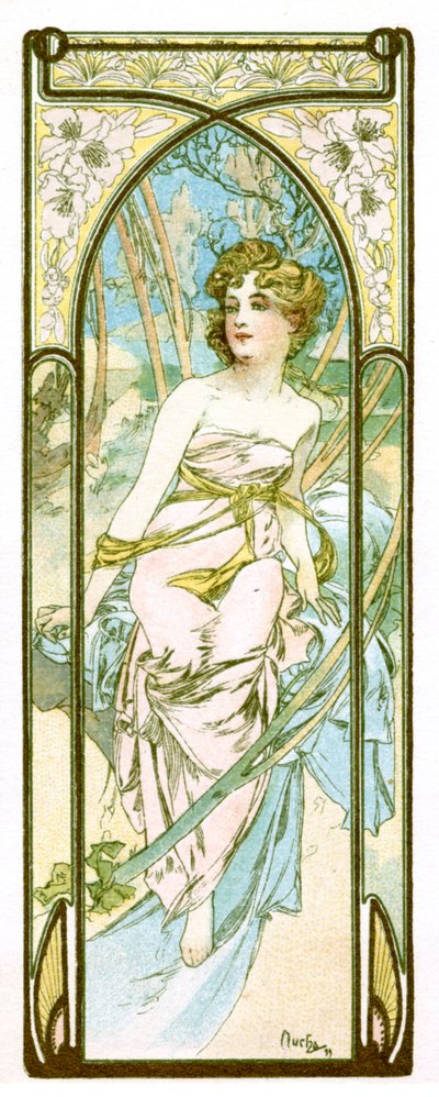 Brightness of Day by Alphonse Mucha