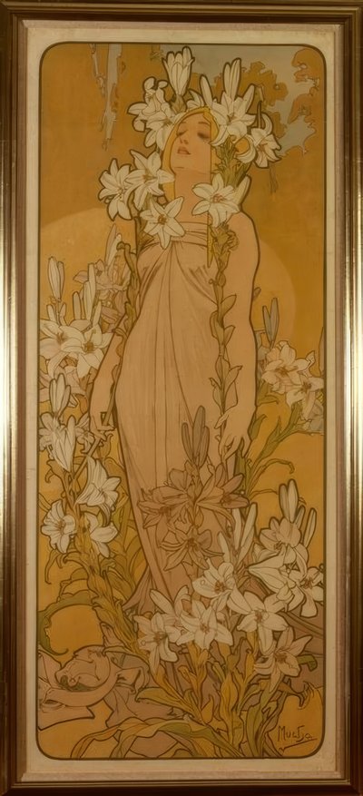 The Lily by Alphonse Mucha