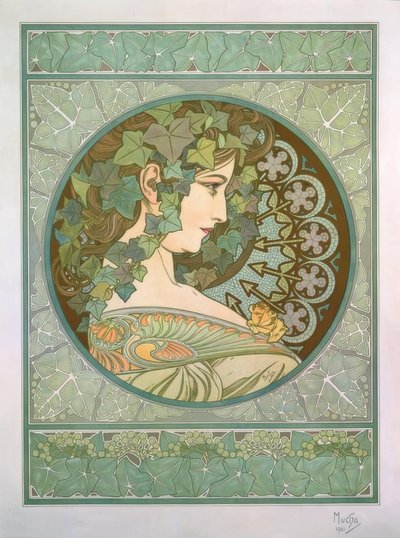 Ivy by Alphonse Mucha