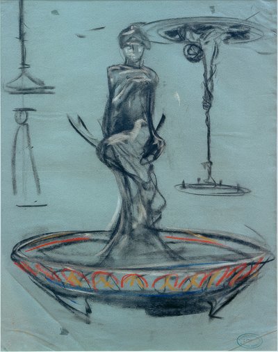 Design for a Fountain and Sketches by Alphonse Mucha