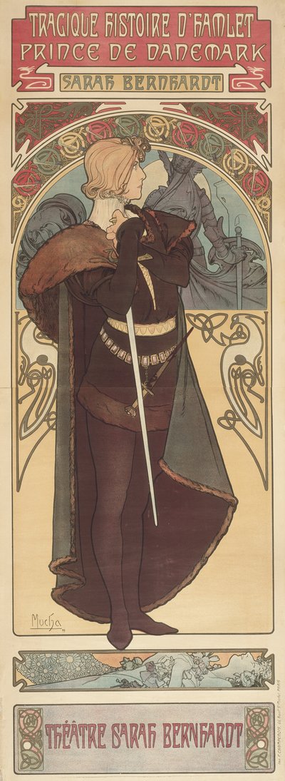 Hamlet, 1899 by Alphonse Mucha