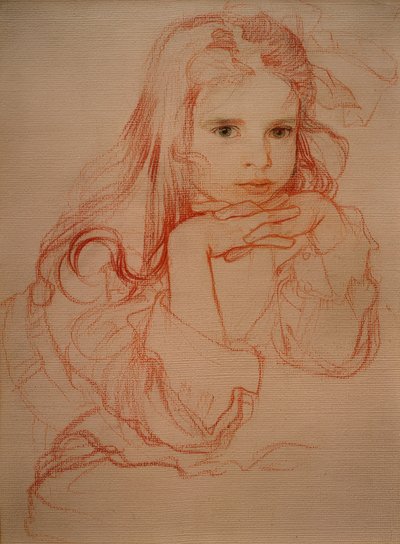 Jaroslava Mucha, Daughter of the Artist by Alphonse Mucha