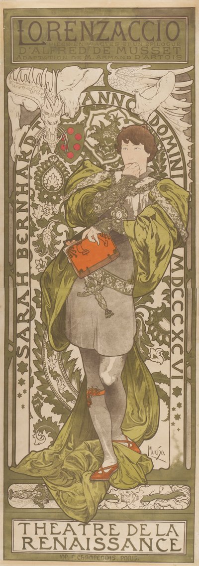 Lorenzaccio, 1896 by Alphonse Mucha