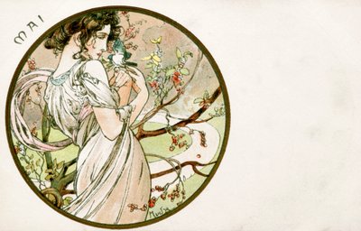 May, 1900 by Alphonse Mucha