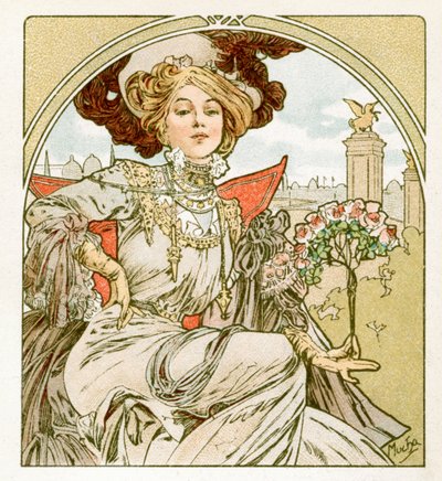Paris Exposition by Alphonse Mucha