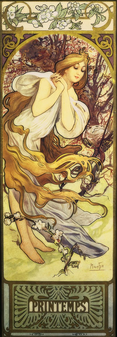 Spring by Alphonse Mucha